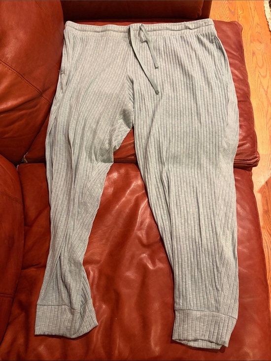 Joyspun Pants - Joyspun 2X Women's Ribbed Knit Lounge Pants - Teal